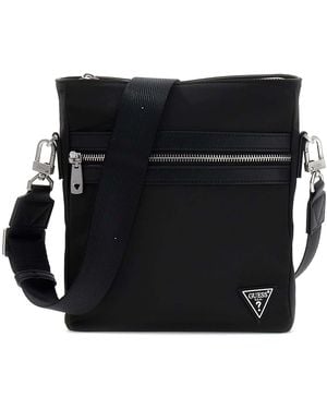 Guess Sac à épaule bandoulière Berlin Crossbody Flat Black noir