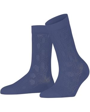 FALKE Socken Evolute W So Baumwolle gemustert 1 Paar - Blau