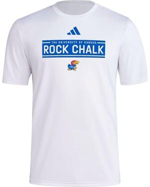 adidas S Pregame Short Sleeve T-shirt - Blue