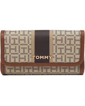 Tommy Hilfiger Jocelyn II Portefeuille à rabat Continentar pour femme - Neutre