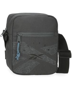 Reebok Stam Borsa a tracolla piccola Grigio 17x21x7 cm Poliestere by Joumma Bags