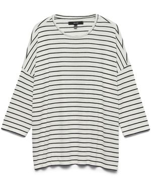 Vero Moda VMBRIANNA 3/4 Pullover Boo REP - Weiß