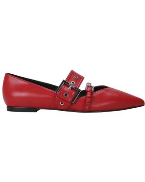 HUGO Maridia 10269744 Ballet Court Shoes 7 Red