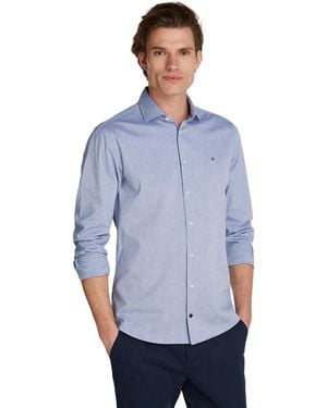 Tommy Hilfiger Cl W-oxford Dobby Sf Shirt L/s Shirt - Blue