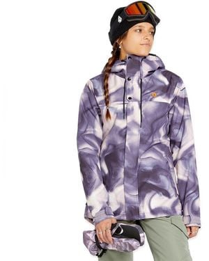 Volcom Bolt Insulated Snowboard Ski Winter Hooded Jacket - Purple