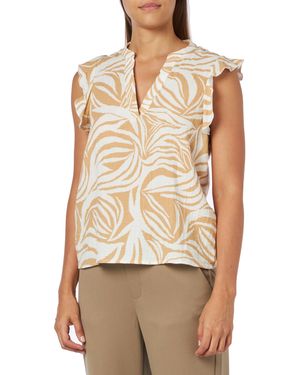 Vero Moda Vmdotty Natali SL Frill Top Wvn Ga - Neutro
