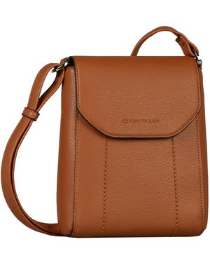 Tom Tailor Ammi Überschlagtasche Umhängetasche Klein Cognac Braun