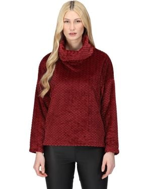 Regatta S Bekkah Fleece Hoodie Cabernt Plait 18 - Red