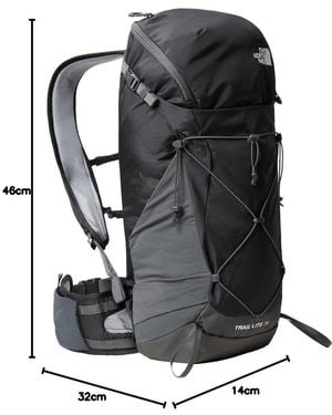 The North Face Trail Lite 24 Trekkingrucksäcke Tnf Black/Asphalt Grey S/M - Schwarz