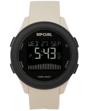 Rip Curl Digital Automatic Watch With Polyurethane Strap 00ewti - Black