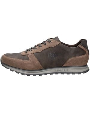 Bugatti Materialmix-Sneaker im Klassischen Business-Stil - Marrone
