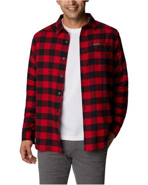 Columbia Cornell Woods Flannel Long Sleeve Shirt - Red