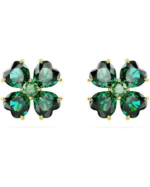 Swarovski Pendientes de botón Idyllia - Verde
