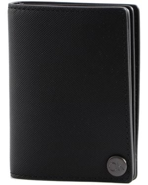 Calvin Klein Hombre Cartera Ck Covered Cardholder Pequeña - Negro