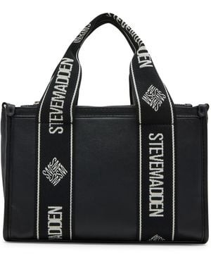 Steve Madden Bwebby Triple Compartment Satchel - Black