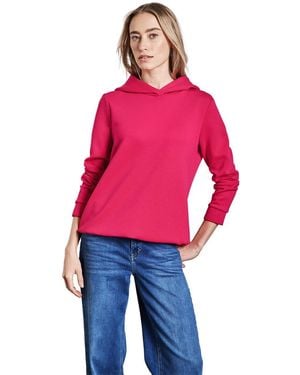 Street One Cupro Sweat Hoodie - Rot