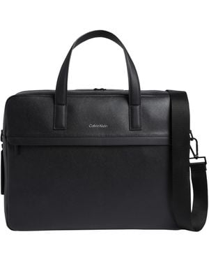 Calvin Klein Ck Must Laptop Bag Lv04d3082g Computer Bag - Black