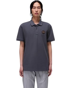 Napapijri Epy Short Sleeve Polo Shirt Dark Grey M - Black