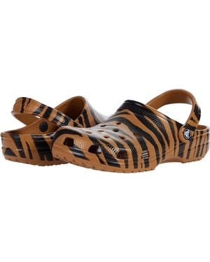 Crocs™ Classic Animal Print Clog Dark Gold/zebra Print 2 - Black