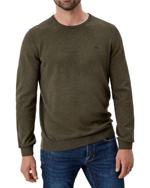 S.oliver Pullover mit Logo-Stickerei - Grün