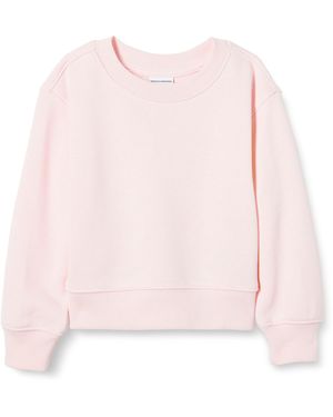 Amazon Essentials Sudadera con Cuello Redondo Niña - Rosa