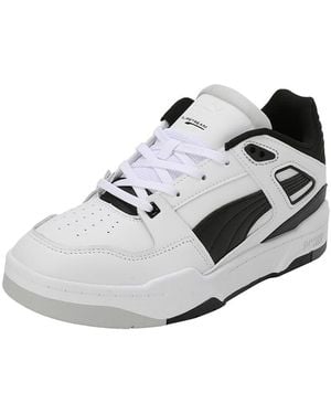 PUMA Slipstream Basketball Low Top Trainers S White 6.5