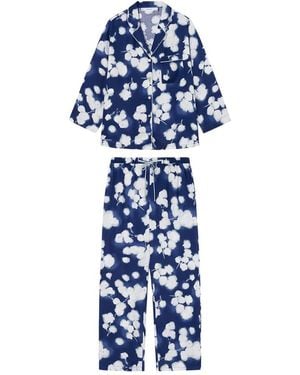 Women'secret Pijama Masculino ga Corta Colección Forest - Azul