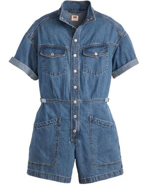 Levi's Ss Surplus Romper Blue Joke L - Blauw