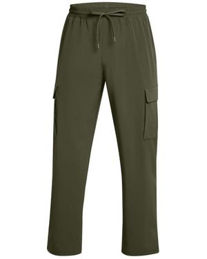 Under Armour S Ua Vibe Woven Cargo Trousers Tracksuit Bottom Marine Green Xl