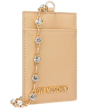 Love Moschino Portafoglio Con Portamonete Da Donna Marchio - Neutro