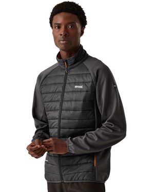 Regatta Jacke Outdoorjacke Clumber IV Hybrid - Schwarz