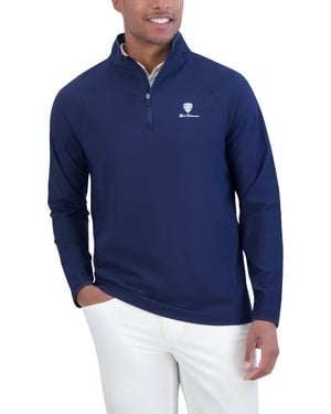 Ben Sherman Quarter Zip Pullover Jumper – - Blue