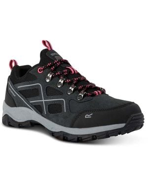 Regatta S Vendeavour Suede Low Walking Shoes - Black