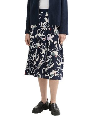 Tom Tailor Midi Rock - Blau