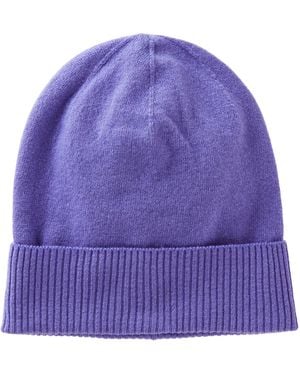 Benetton Knitted Cap 1002da010 Beanie Hat - Purple