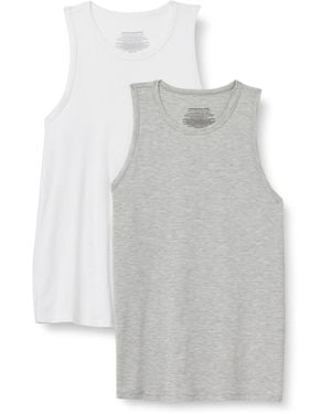 Amazon Essentials Ärmelloses Unterhemd aus Superweichem Modal - Grau