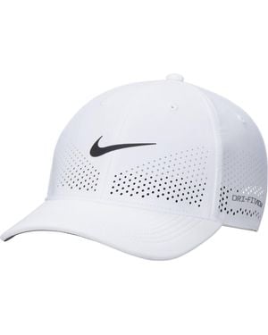 Nike Dri-fit Adv Club Structured Swoosh Snapback Cap - White