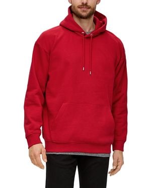 S.oliver Sweatshirt mit Kapuze und Rückenprint - Rot