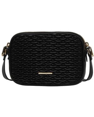 Calvin Klein Pleated Double Zip Camer﻿a Bag Lv04f3279g Crossover - Schwarz