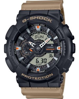 G-Shock Orologio G-Shock nero con cinturino khaky GA-110TU-1A5ER