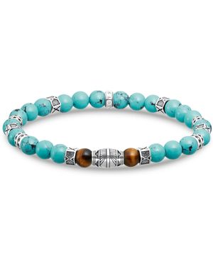 Thomas Sabo Bracciale da Donna Argento Sterling 925 A2087-364-7-L19 19 cm - Blu