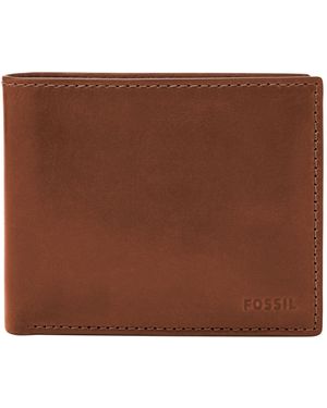 Fossil Hugh Passcase Cognac - Braun