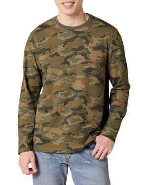 Amazon Essentials T-Shirt à ches Longues Coupe Régulière - Vert