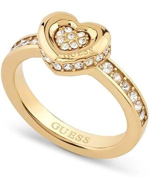 Guess Ring Roestvrij Staal Jubr05464jwyg56 56 - Metallic
