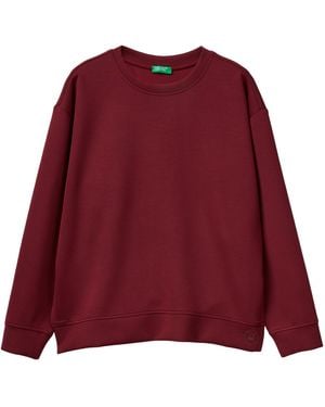 Benetton Maglia G/C M/L 3y2f3m07m Sweatshirt - Rot
