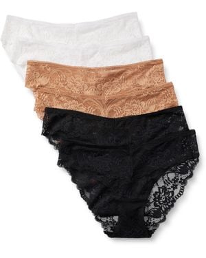 Amazon Essentials Culotte de Bikini en Dentelle Galon Stretch - Noir