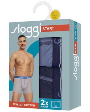Sloggi Men Start Short C2p Box Briefs - Blauw