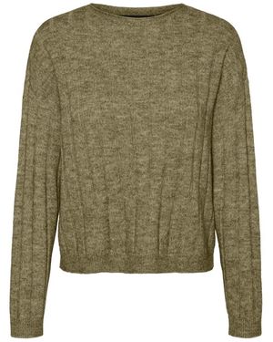 Vero Moda VMWILLA LS O-Neck Pullover GA Boo - Grün