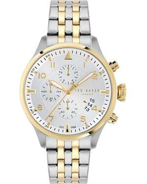 Ted Baker Zweifarbige -Armbanduhr aus Edelstahl - Mettallic