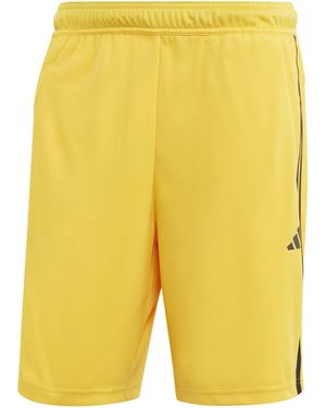 adidas Train Essentials Piqué 3-stripes Shorts - Yellow